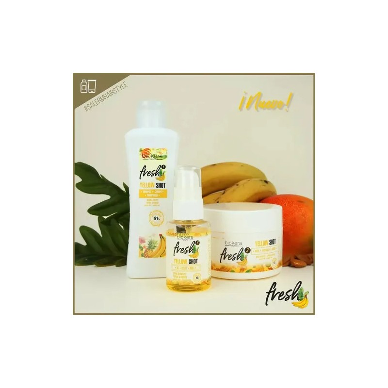 Salerm Biokera Yellow Shot Shampoo 1lt + Mascarilla 250ml