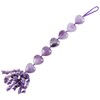 Nupuyai 30cm Amethyst Hanging Heart Shape Ornament for Car Window