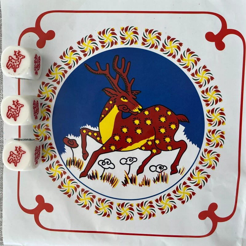 LHT Gourd Fish Shrimp Crab Dice Crown Anchor Game Chuck