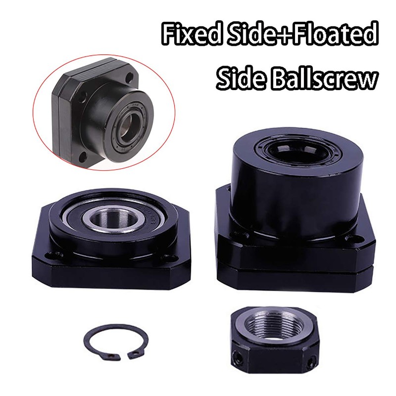 FK15 FF15 Fixed Ball Screw Block Set, Support for Floated