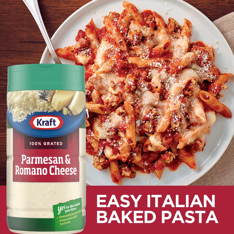 Kraft 100% Grated Parmesan & Romano Cheese Shaker (8 oz