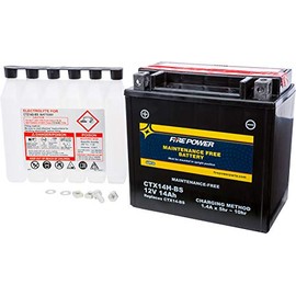 Fire Power Maintenance Free Battery CTX14H-BS Compatible With Honda SXS700M4 Pioneer 700-4 2014