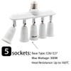 DiCUNO Light Socket Splitter 5 Way Adapter, 5 in 1