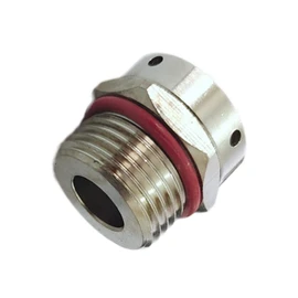 Hydraulic Breather Vent Plug M20 Breather Vent for Vacuum Relief or Pressure Equalization on Gear Boxes, Oil Tanks, & Reservoirs - Metal Brass Nickel Plated Waterproof
