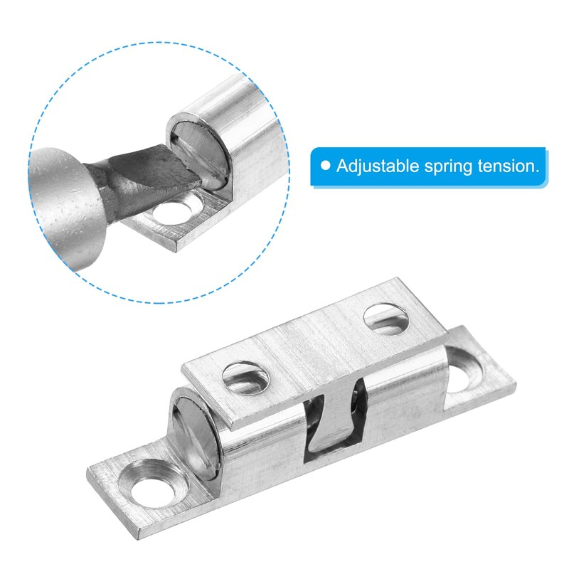 PATIKIL 40mm Double Ball Tension Roller Catch Latch, Solid Brass