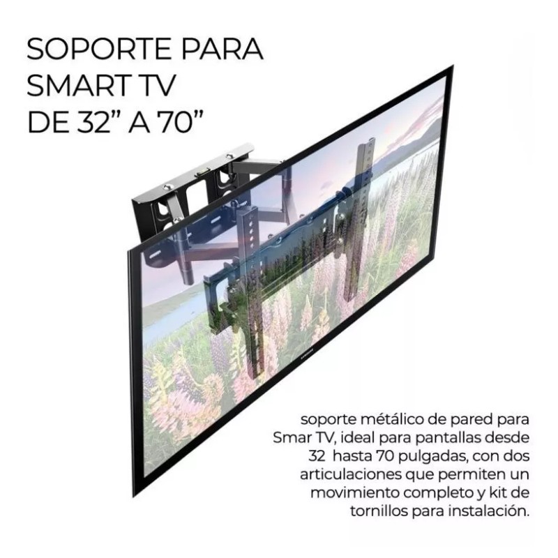 EGTMA Soporte Súper Blindado Tv 32 A 70 Pulgadas Brazo