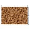 American Greetings Wrapping Paper Sheets with Gridlines, Leopard, Designed by