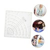 TEHAUX Acrylic Quilting Ruler Durable Patchwork Tailor Ruler for DIY