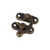 Raguso 12pcs Antique Latch Hook Hasp Jewelry Box Latch Left