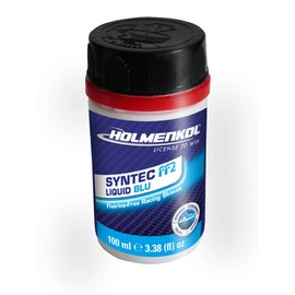Holmenkol Syntec FF2 Liquid Ski Wax - Speed Liquid Wax (Fluorescent Free, -12° to -20°C) Blue 100 ml