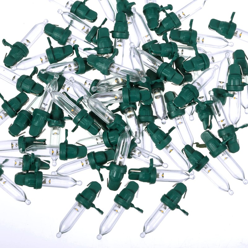 60 Pcs Christmas LED Replacement Bulb Mini Wide Angle LED