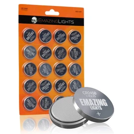 EmazingLights 20 Pack CR2450 Battery 3V Lithium Coin Cell Batteries Long Lasting Multipack for Keyless Remote FOB, Candles