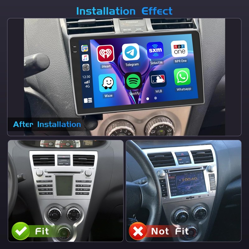 Inefala 4+64G Radio for Toyota Yaris Vios 2007-2012 Android 15