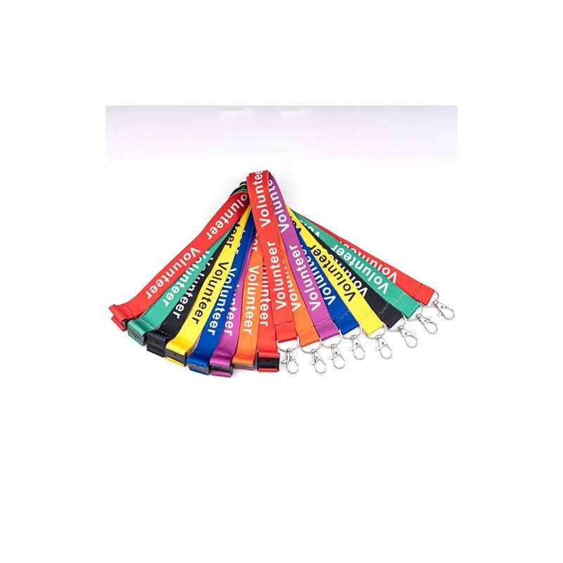 Black Rooster Volunteer Lanyards with Safety Break – 20mm Wide,