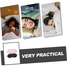 Didiseaon 4 Piezas Mascarilla Ojos Desechable Máscara de Transpirable de Poliéster para Bloqueo Completo de Luz para y Siestas Protección Ocular y Confort Cualquier