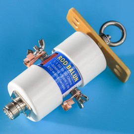 1-50mhz Waterproof Antenna Balun 500watt Hf Balun Connector 1:1 Voltage Hf Balun Ham Radio with Uhf Female Pure Copper (So-239) Rf Connector for 160m-6m Bands Balun