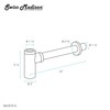 Swiss Madison Well Made Forever SM-BT01G, Bottle Trap Drain, Gold