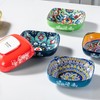 HENXFEN LEAD Boho Ceramic Square Bowls – 20 oz Colorful