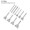 sourcing map 11pcs Half-Round Leather Punch, 3mm-45mm, Leather Cutter Arch