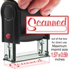 Bertiveny Scanned-Stamps-with-Date Self Inking Red Scanned Rubber Stamp for Business