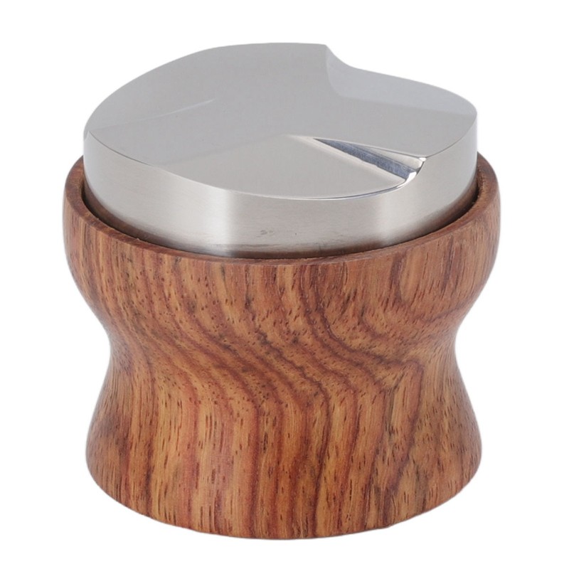 Coffee Distributor Stainless Steel Rosewood Coffee Tamper Leveler for Coffee