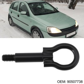Briny River Black Tow Eye Hook 90507738 Compatible with Vauxhall CORSA 2001-2015