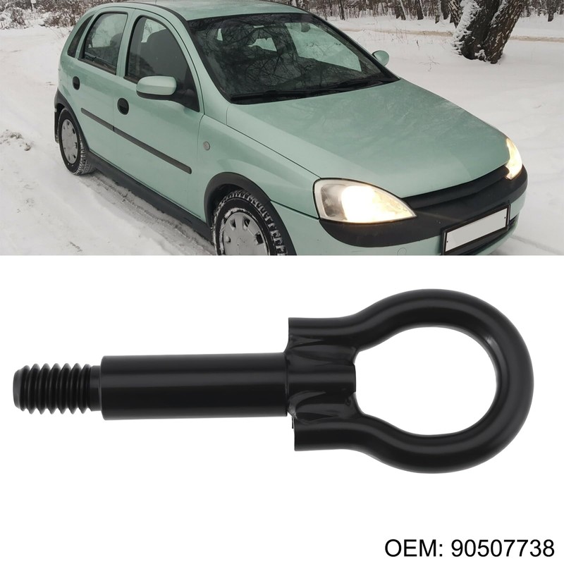 Briny River Black Tow Eye Hook 90507738 Compatible with Vauxhall