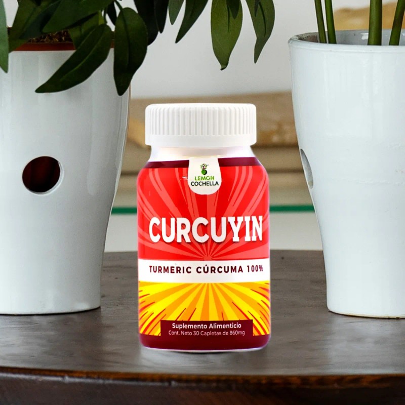 Curcuyín 4x30 Capletas Turmeric Cúrcuma 100 Natural 120caps Sabor