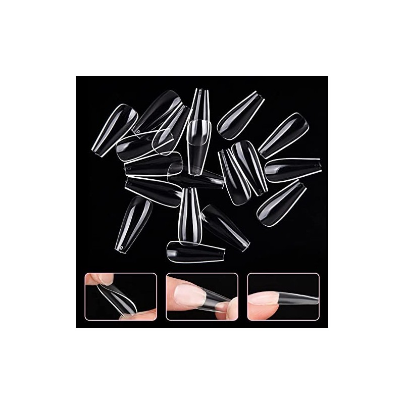 Carehabi Nail Tips, Pack of 500 False Nail Acrylic Artificial