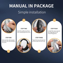 Chaliashi Ear Pads for Bose QC35: Durable Comfortable Noise Cancellation Replacement Cushion Earpads for Bose Quitecomfort 35 QC35 QC35 ii Headphones with Good Audio Quality