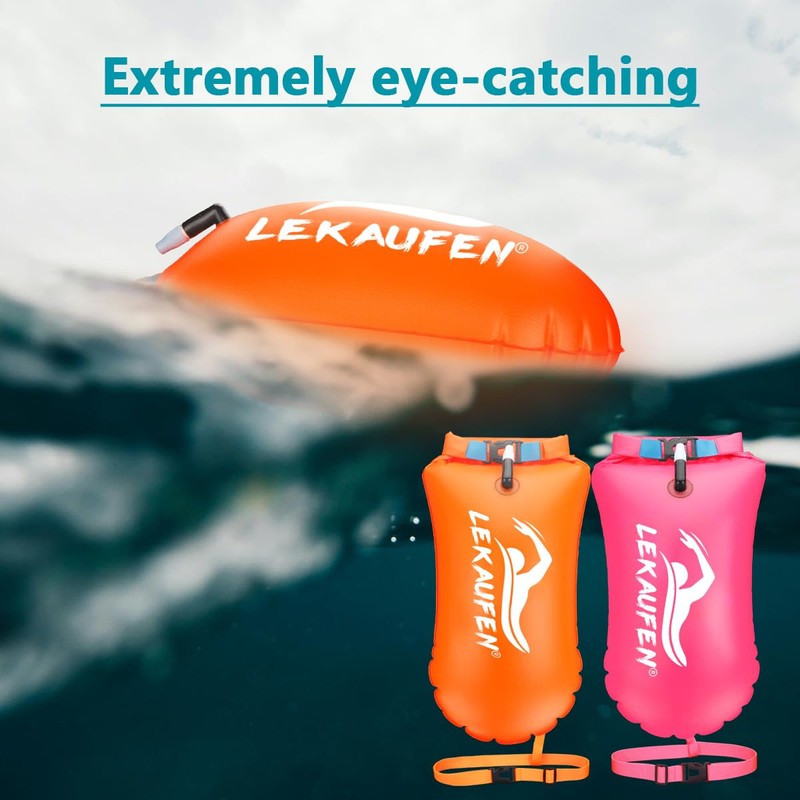 Swim Buoy for Open Water 2 Pack, 20L Swim Safety