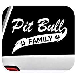 A1050 Pitbull Pit Bull Family Decal Sticker for CAR Truck SUV Van Dog Breed American Bully Puppy Salt Art