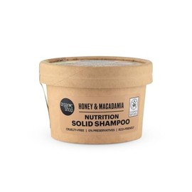 Organic Shop Barra de champú sólido: miel y macadamia para nutrición profunda, certificado orgánico Cosmos Natural, sin parabenos y 0% conservantes, e