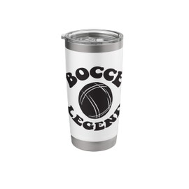 Bocce Legend Saying Bocce Ball With Jack Game Bocce Stainless Steel Insulated Tumbler