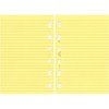 Filofax Pocket Ruled Notepaper - Yellow