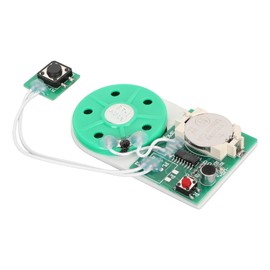Writeable Sound Chip, Sound Voice Recording Playback Module with Double-Sided Tape, Supports 25 Seconds Recording Time for Greetings, DIY Projects and