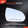 A-Premium Right Passenger Side Heated Mirror Glass with Backing Plate