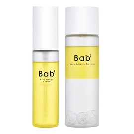 Bab2 Nano Bubble V Serum, 1.2 fl oz (55 ml) & Nano Bubble Oil Lotion, 4.3 fl oz (110 ml) Set, Introduction Serum, Lotion, Raw Vitamin C, Nanobubble, Glutathione, Pore Care, Moisturizing Care