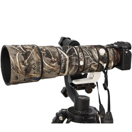 ROLANPRO Lens Cover | Compatible with Sony FE 200-600mm F5.6-6.3G OSS | Camouflage Cover for Telephoto Lens | 3 Layer Protection and Waterproof | Color Number: 9# Dead Grass Camo (MY-168)
