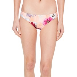 Seafolly Women's Standard Hipster Bikini Bottom Swimsuit, Modern Love Peach, 2 US