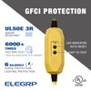 ELEGRP 15A Auto Reset Inline GFCI Extension Cord 3ft 12/3