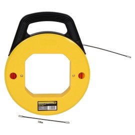 C.K 495050 Nylon Draw Tape, Black/Yellow, 10 m