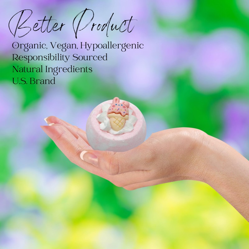 EvolutionUSA 12pc Bloom Bath Bombs with Toys