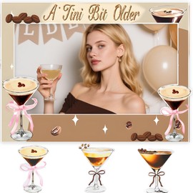 LaVenty Espresso Martini Decor A Tini Bit Older Birthday Tiny Bit Older Party Supplies Espresso Martini Birthday Decorations Espresso Party Photo Booth Props Frame