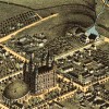 Amtigous Maps BIG Salt Lake City Utah in 1870 Birds