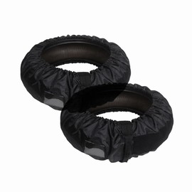 MOTO4U Motorcycle Tire Wheel Cover Wrap Tyre Storage Bag Windstop Tire Dust Cover for up to 21" Rims (Front and Rear)
