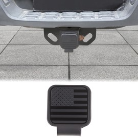 Aunginsy Trailer Hitch Cover Compatible with Toyota Tacoma 2016-2023 Pickup Truck Trailer Hitch Cover Tube Plug Insert Rubber Tow Receiver Hitch Tube Cover Plug Cap Protection Exterior Accessories