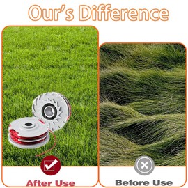 Eimuweip 3 PCS String Trimmer Replacement Spool Line,Trimmer Line Spools,Compatible with Flymo FLY021,Standard 1.5mm 36ft Lawn Mower Replacement Spool,Line Replacement Spools Weed Eater Spools Line