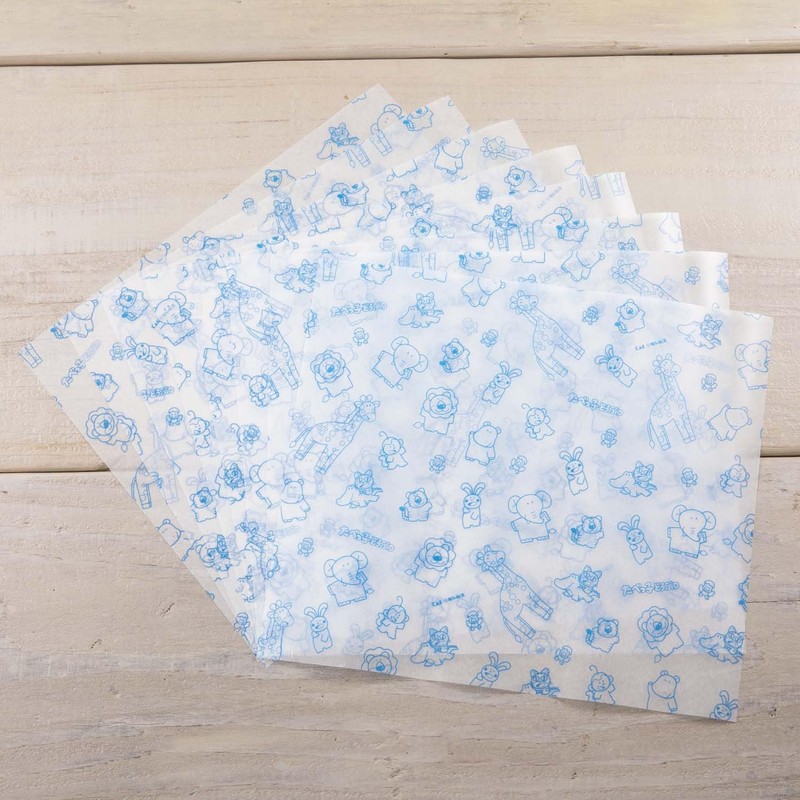 Kai KAI DL8107 Wax Paper, 30 Sheets, Wrapping, Decoration, Blue,