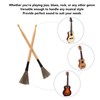 2Pcs Drum Stick Brush Wood Retractable Wire Combination Musical Instrument